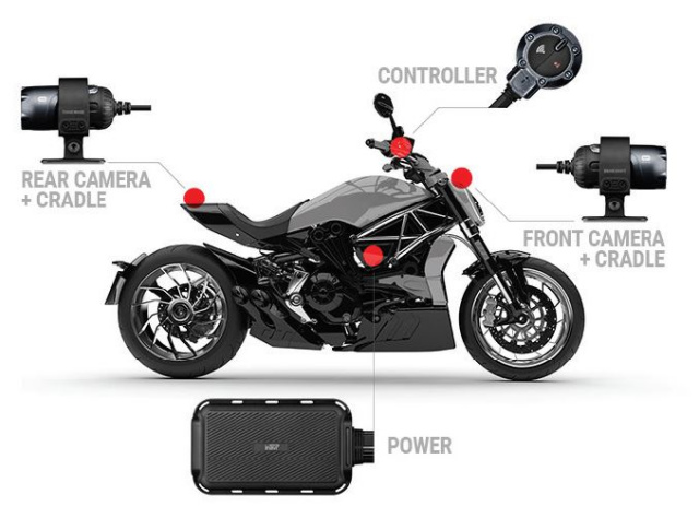 NEW Thinkware M1D32 Premium Motorcycle 1080p FHD Dual Dash Cam - 32GB